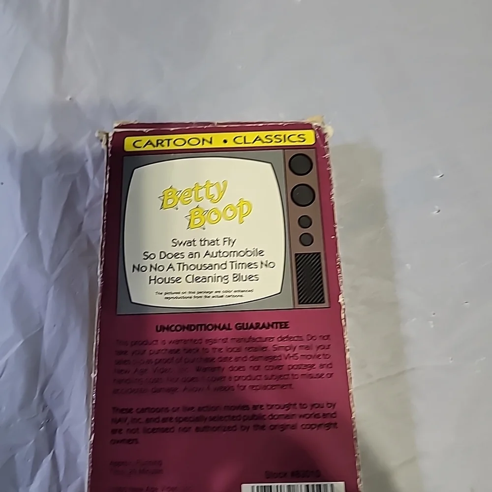 Betty Boop Cartoon Classics VHS